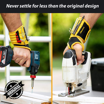 Magnetic Tool Wristband for Mechanics,Keep Screws, Nails, and Drill Bits within Easy Reach.