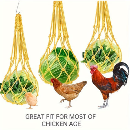 4Pcs Vegetable Hanging Feeder for Coop Chick Duck Bird Feeders for Outdoor Hanging