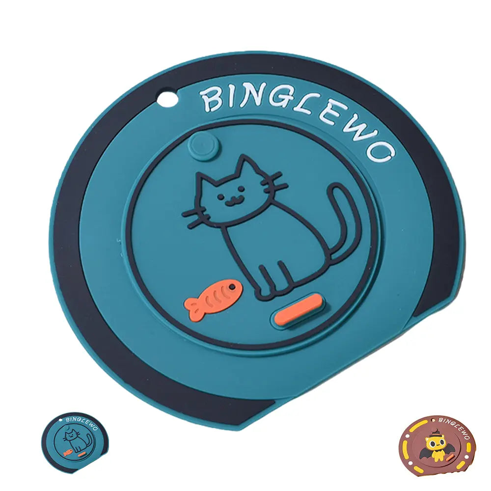 Cute Cartoon Cat Round Drain Cover for Home Kitchens and Bathrooms