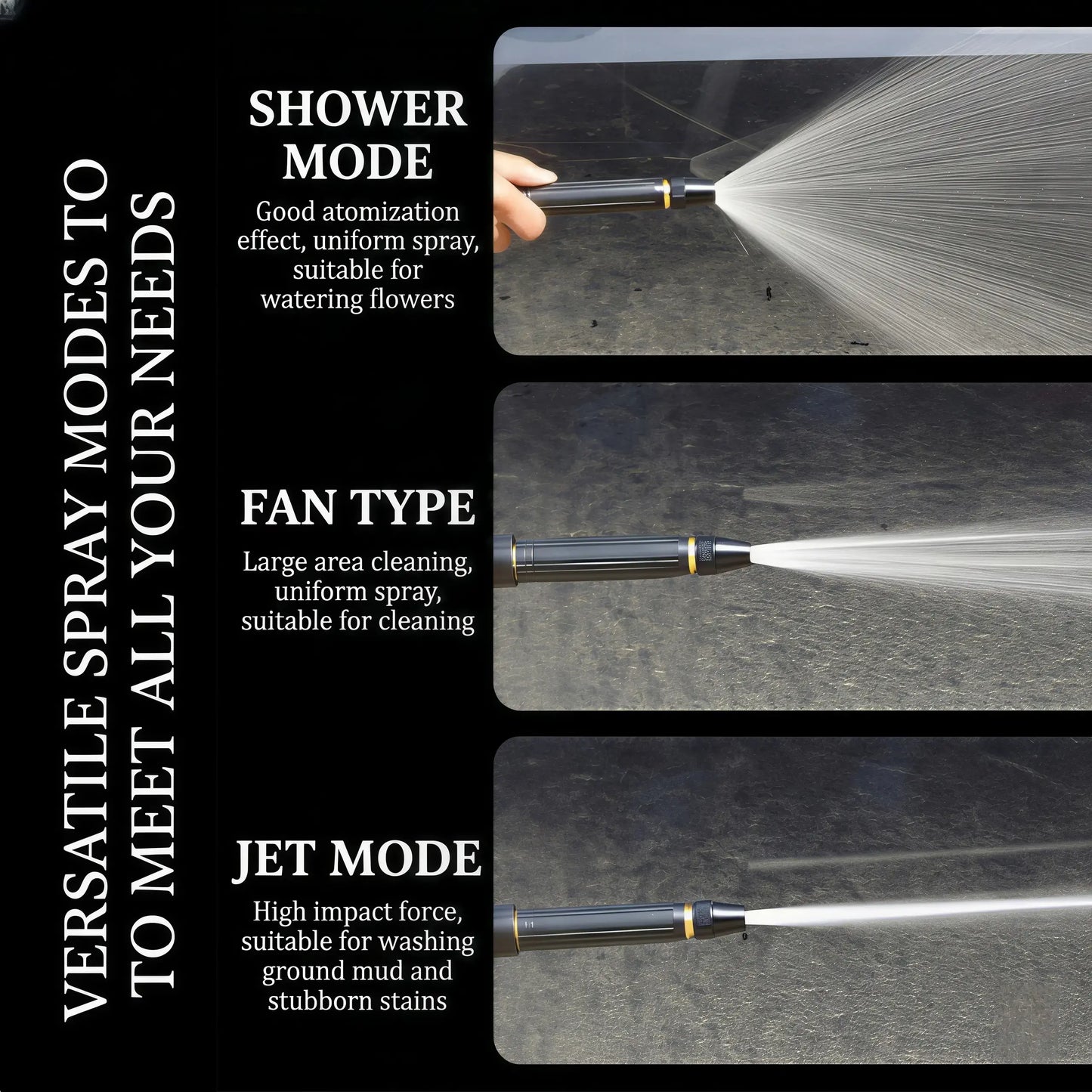 Home High-Pressure Car Wash Water Gun with Ten Times Pressure Boost Technology