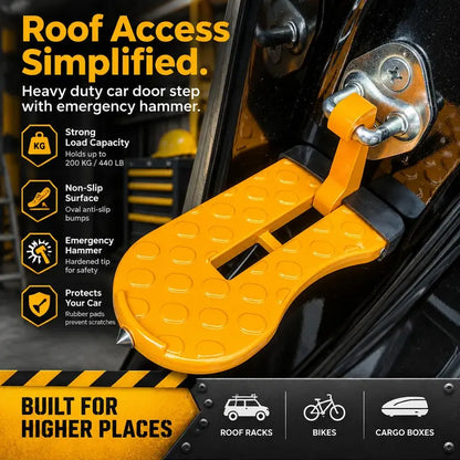 Car Door Step Pedal, Foldable Universal SUV Roof Access Ladder