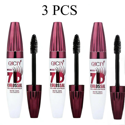 3 PCS 7D Waterproof Mascara - 24H Long Lasting Volume & Curl