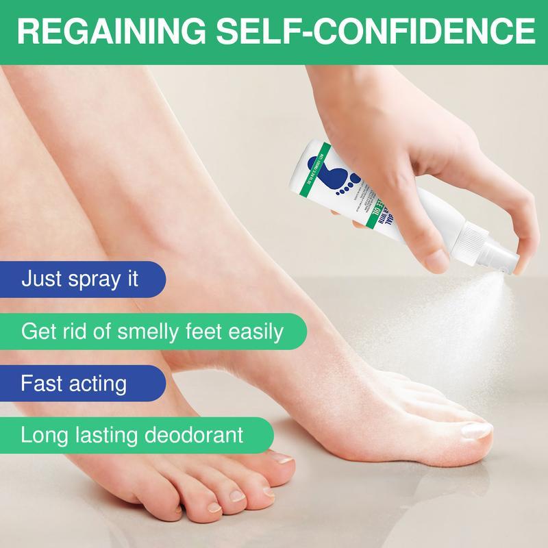 Tea Tree Oil Foot Spray - Plantar Moisturizing Deodorant for Odor Control & Dry Feet Care