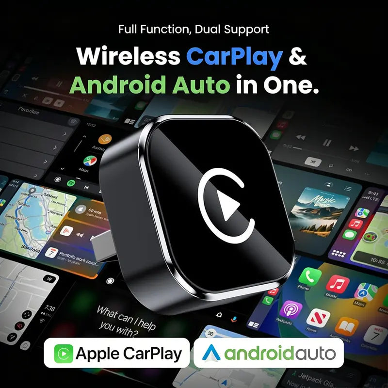 Wireless CarPlay Adapter - iPhone & Android Compatible with Quick connection