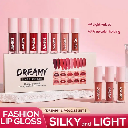Dreamy Lip Gloss Set (10pcs) - European and American Matte Velvet