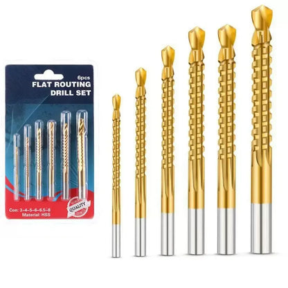 Titanium-Plated High-Speed Steel Drill Bits Set Metalworking & Wood Drilling