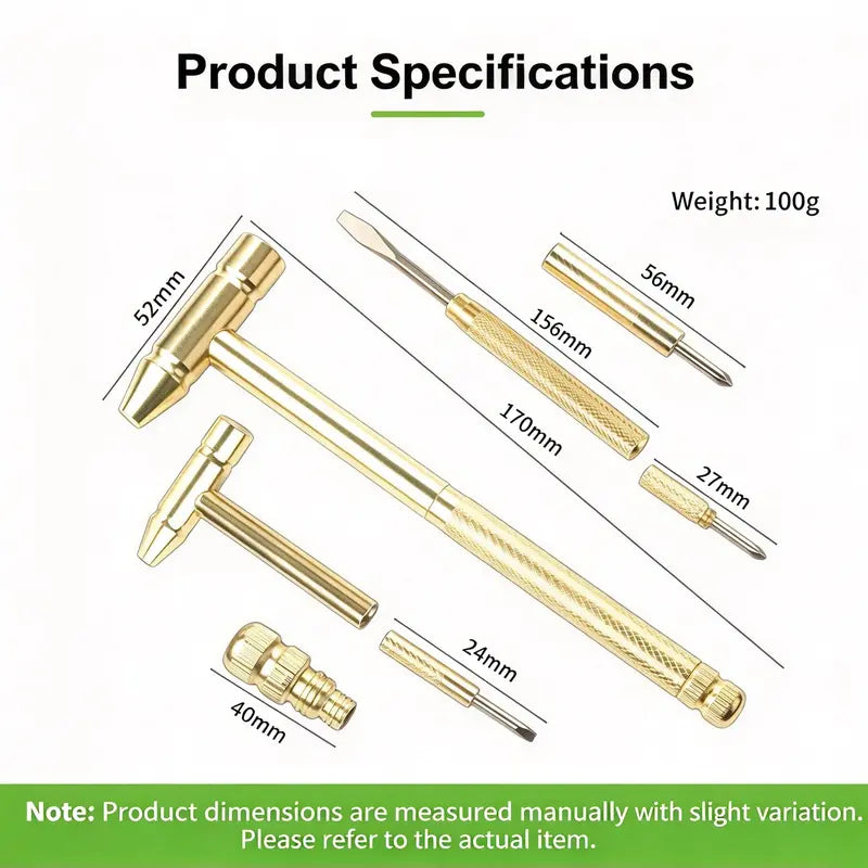 6 in 1 Mini Multifunction Hammer & Screwdriver Hand Tools