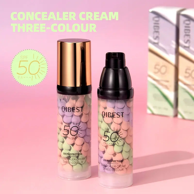3 In 1Primer for Face Before Makeup,Sunscreen Isolation Cream, SPF 50