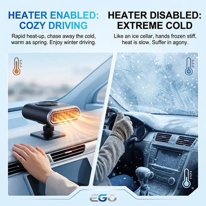 Portable Windshield Defogger And Defroster Fast Heating & Cooling Fans with Car Plug Plug