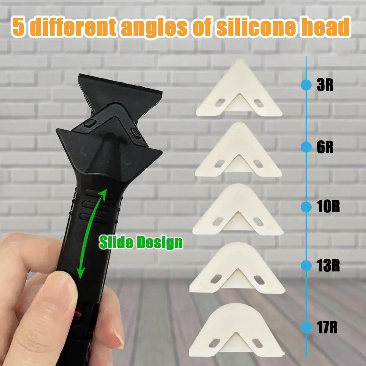 Silicone Caulking Tools - 3 in 1 Sealant Finishing Tool Grout Remove Scraper