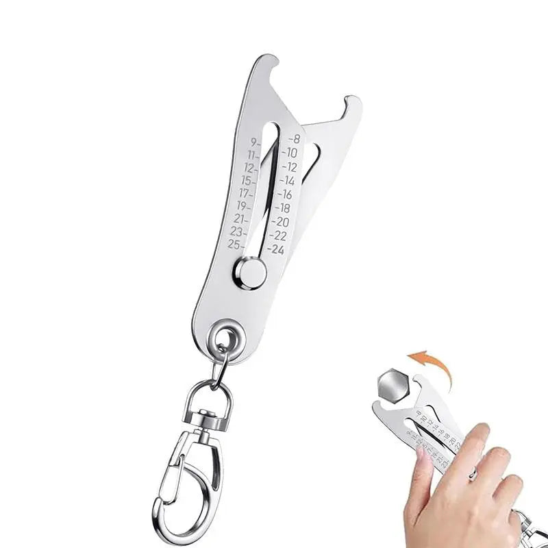Portable Precise Thread Size Checker Lightweight Keychain