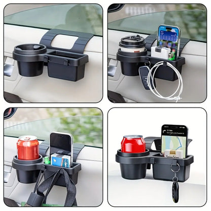 Multi-Functional Car Window Storage Rack – Door Cup Holder tray adapter