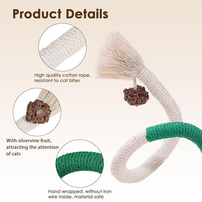 3PCS Cat Toy Rope Cat Chewing Rope Toy Self-Entertainment Boredom Relief