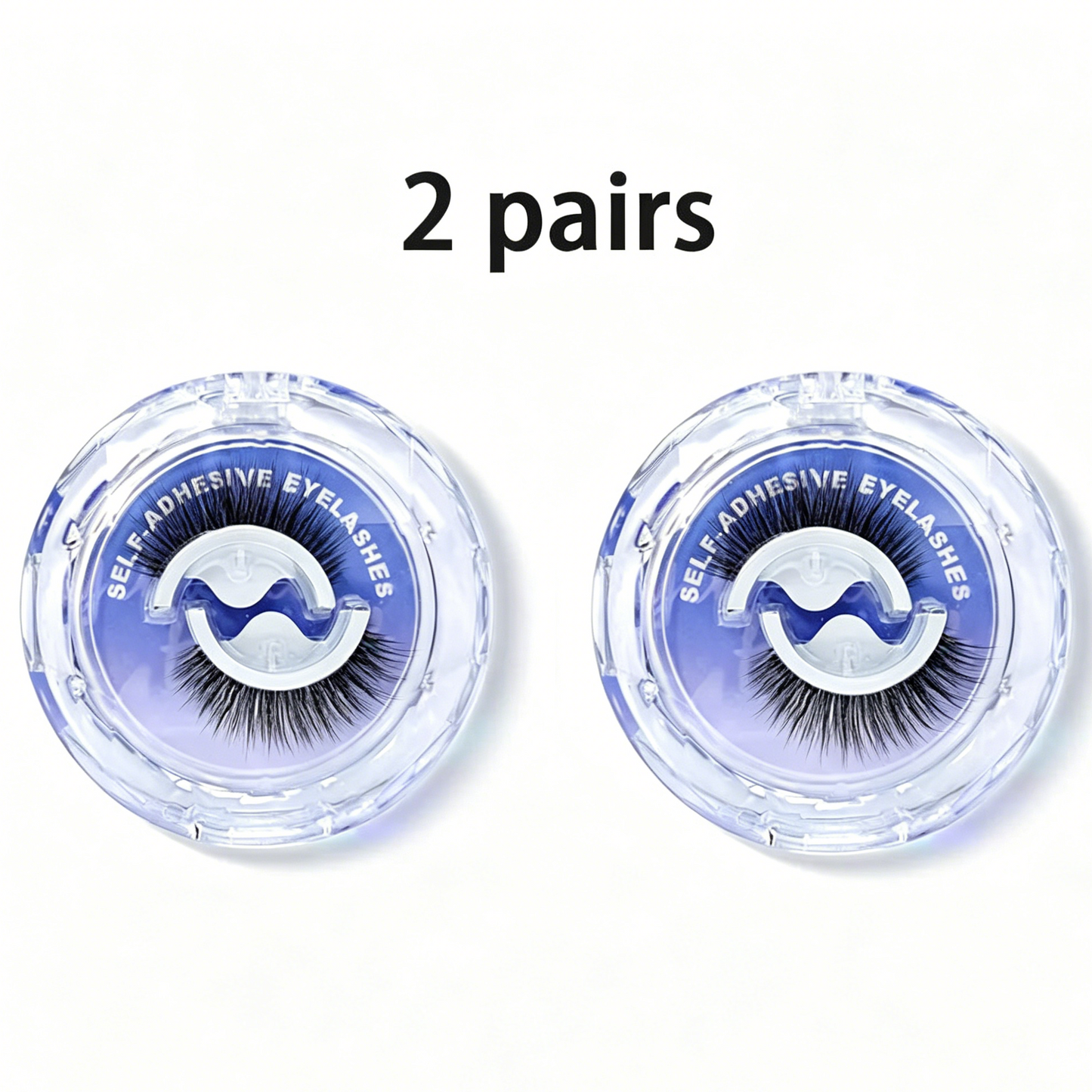 Self-Adhesive False Eyelashes, Glue-Free, 3-Second Application, Reusable, Beginner-Friendly