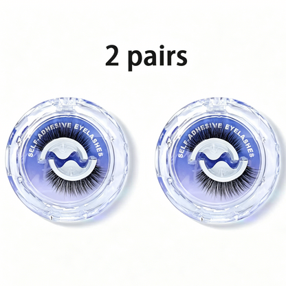 Self-Adhesive False Eyelashes, Glue-Free, 3-Second Application, Reusable, Beginner-Friendly