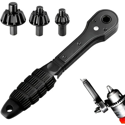 3-in-1 Ratchet Drill Chuck Key Wrench