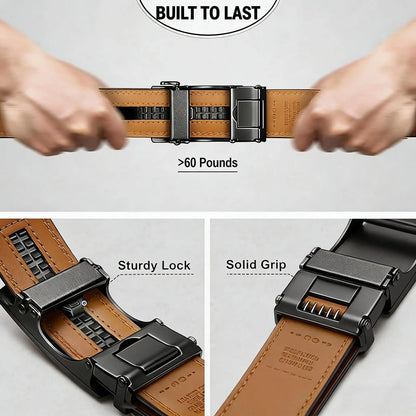 Men's Belt Leather Ratchet Belt for Men Dress Casual