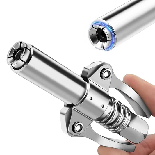 12000 PSI High Pressure Double Handle Quick Release Lock Oil Nozzles for All 1/8" NPT Grease Guns