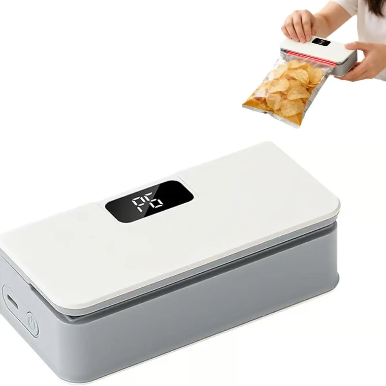 Magnetic Mini Bag Sealer – USB-C Rechargeable Snack Sealer with One-Touch Operation