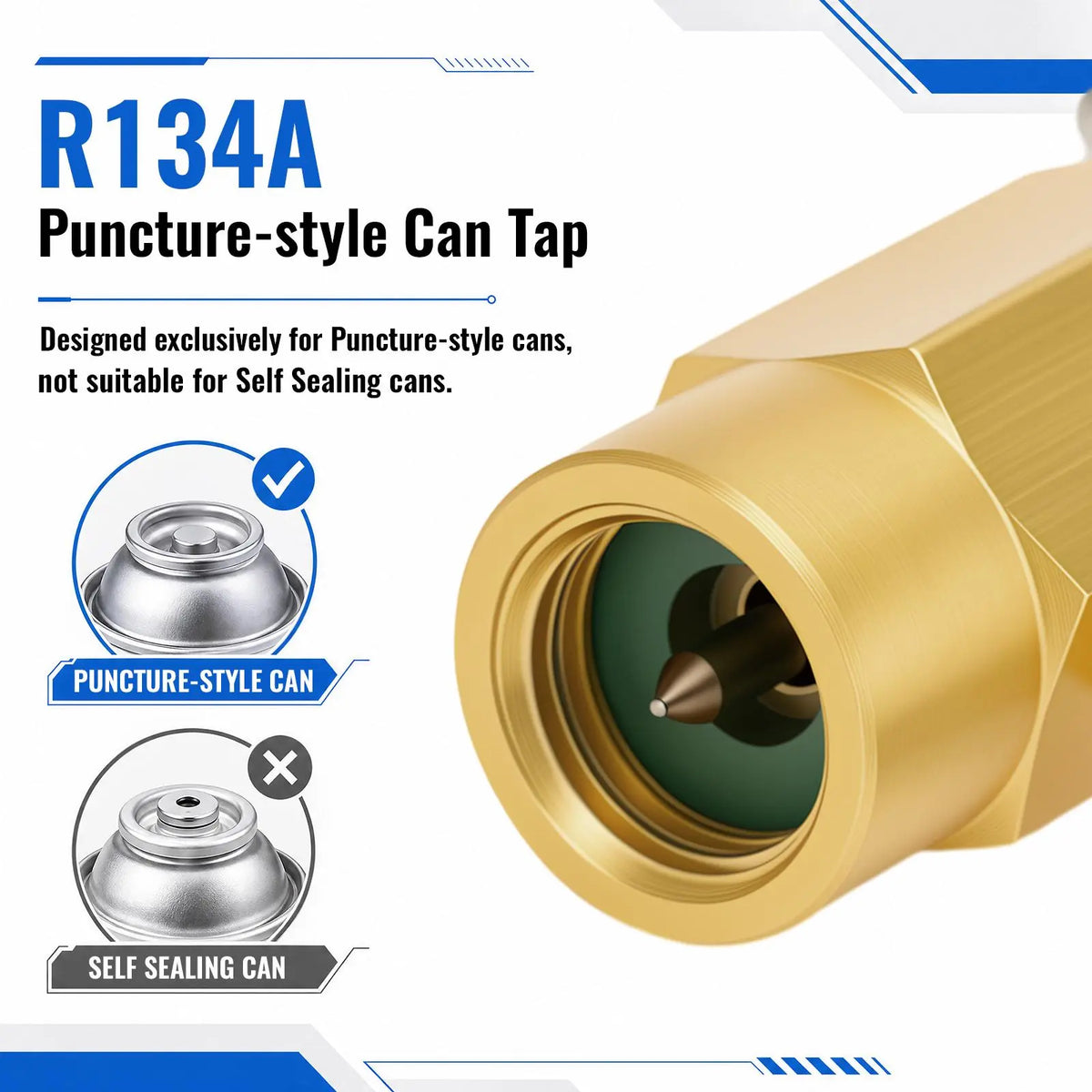 R134A AC Refrigerant Charge Hose Kit