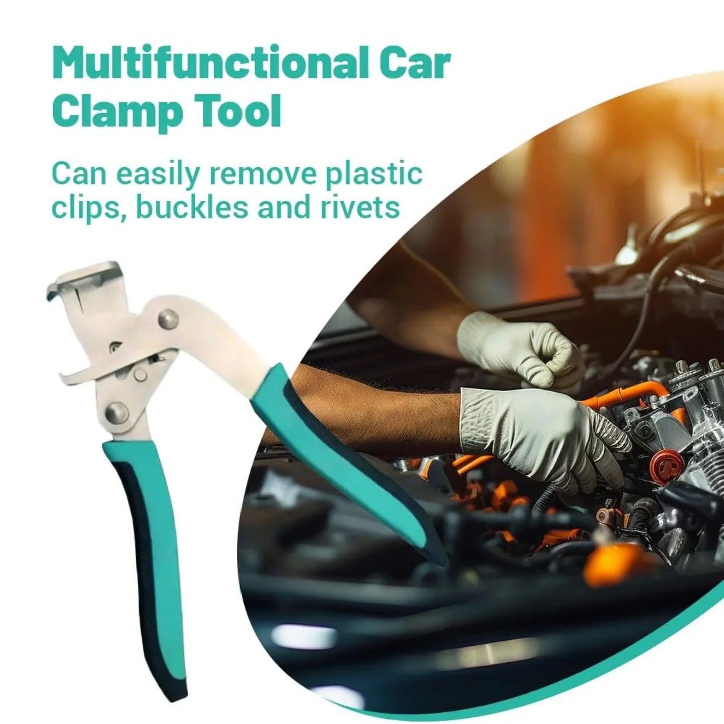 Car Clip Removal Pliers Trim Door Panel Fastener Remover Lever Disassembly Tool