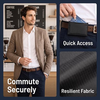 Hidden Pocket Waist Bag, Ultra-Thin Anti-Theft Belt Bag for Travel