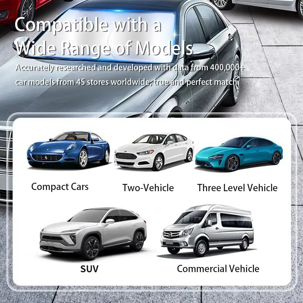 Car Windshield Sun Visor - Brand New Titanium Silver Material