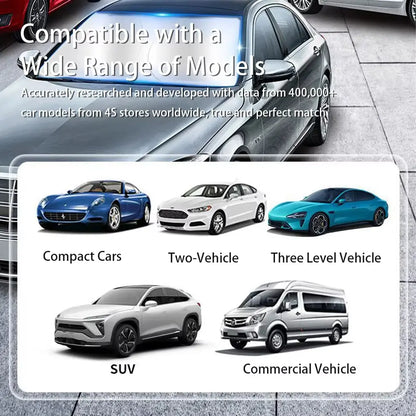 Car Windshield Sun Visor - Brand New Titanium Silver Material