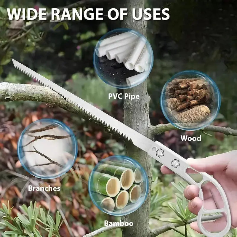 Multifunctional 8-Inch Curved Pruning Saw & Wood Cutting Tool