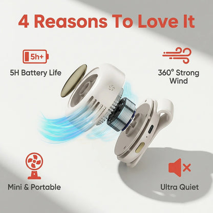 Bladeless Silent Small Fan for Summer Outing