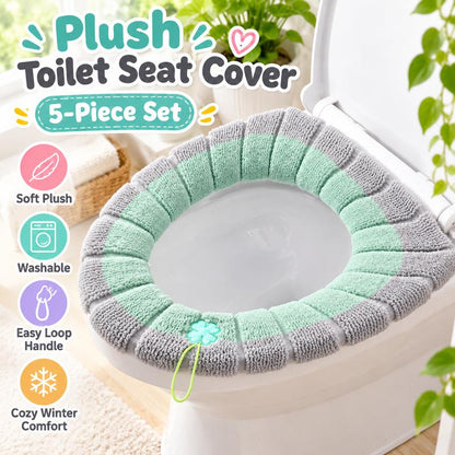 Plush Toilet Seat Covers, Soft Thick Chenille Toilet Seat Cushion