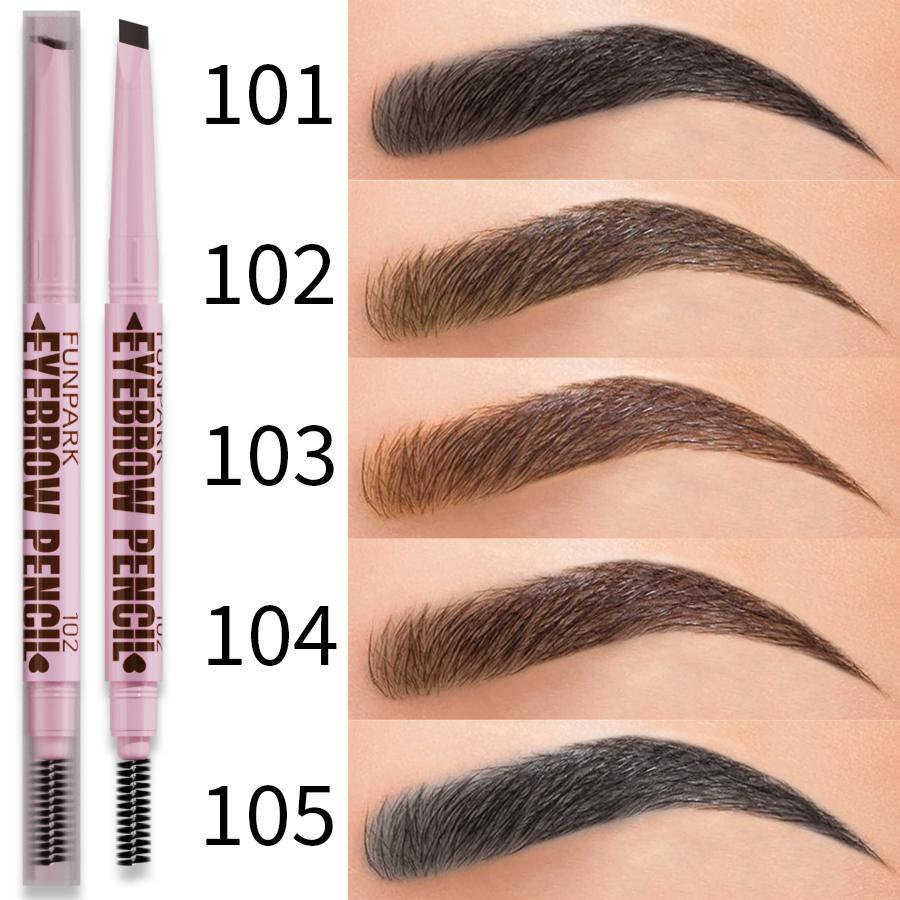 Dual-Ended Long-Lasting Eyebrow Pen with Eyebrow Powder & Brush