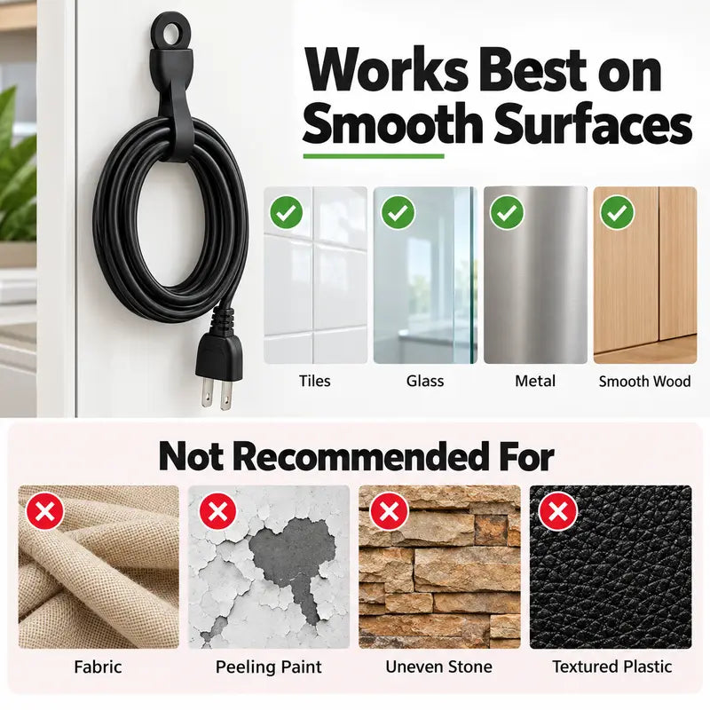 6PCS Reusable Silicone Cable Organizer Straps