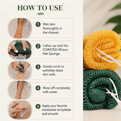 Authentic African Exfoliating Net Bath Sponge