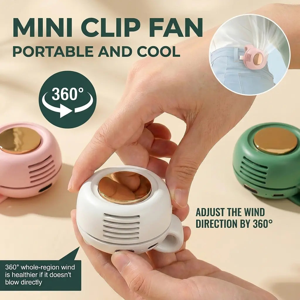 Bladeless Silent Small Fan for Summer Outing