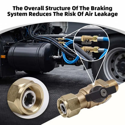 M18x1.5 Air Brake Cut-Off Valve with Exhaust Port