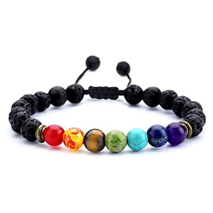 7 Chakra Life Tree Bracelets Natural Stone Beads Bangles