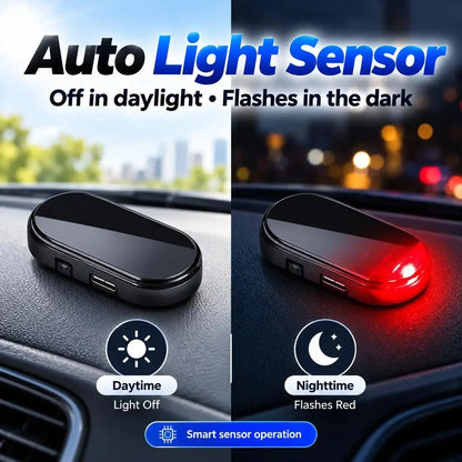 Smart Flashing LED Security Indicator with Auto Light Sensor