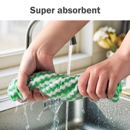 10 Counts Microfiber Cleaning Cloth, Kitchen Towels Absorbent Streak Free Cleaning Towels for Dish Drying Washing