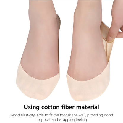 6 Pairs Invisible Boat Socks Cushioned Non Slip Insole