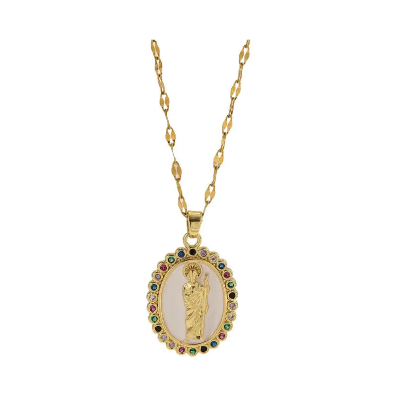 Colorful Fashionable Subtly Luxurious Madonna Necklace