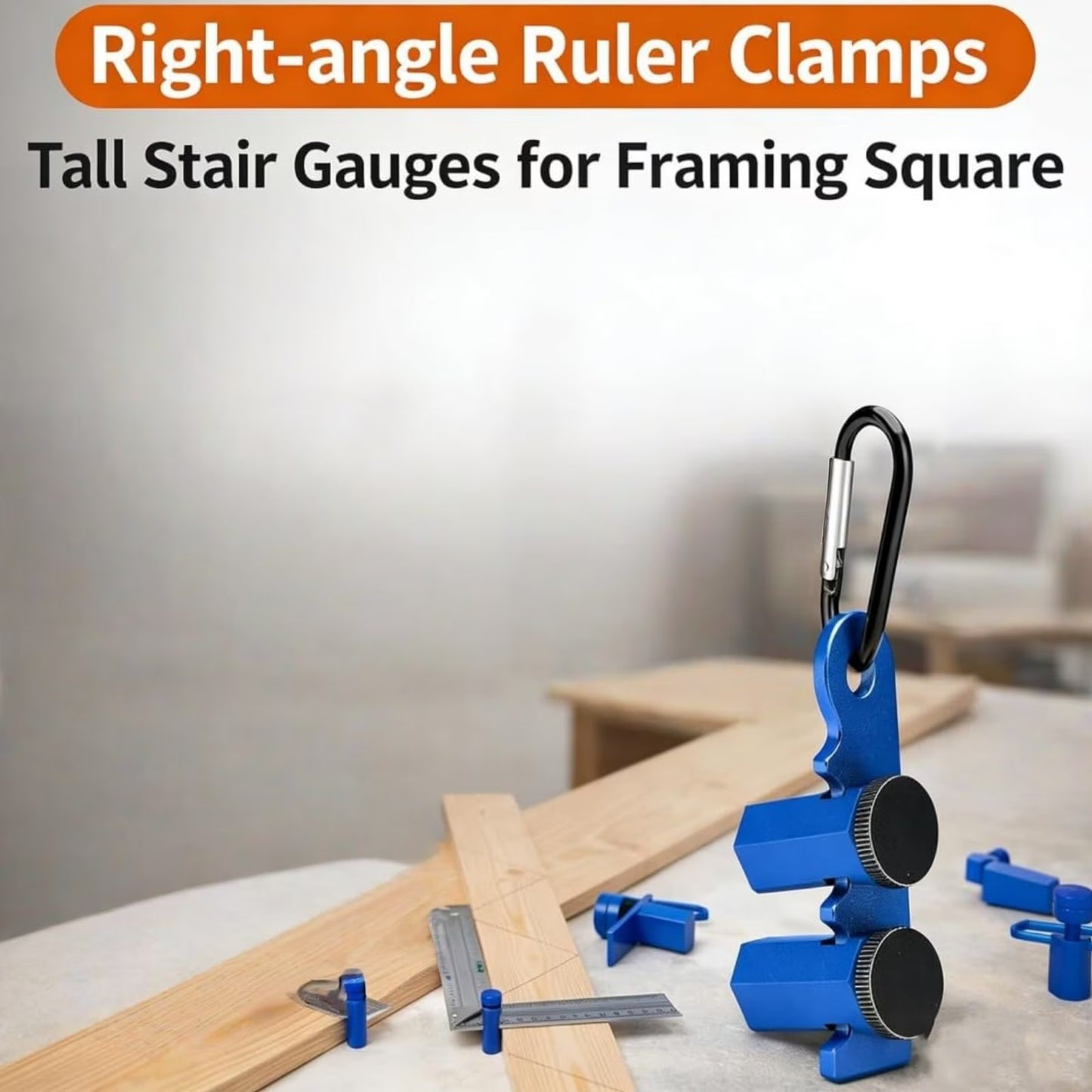 Hexagonal Stable Lock with Holder & Hook for Framing Square Support & Circular Saw