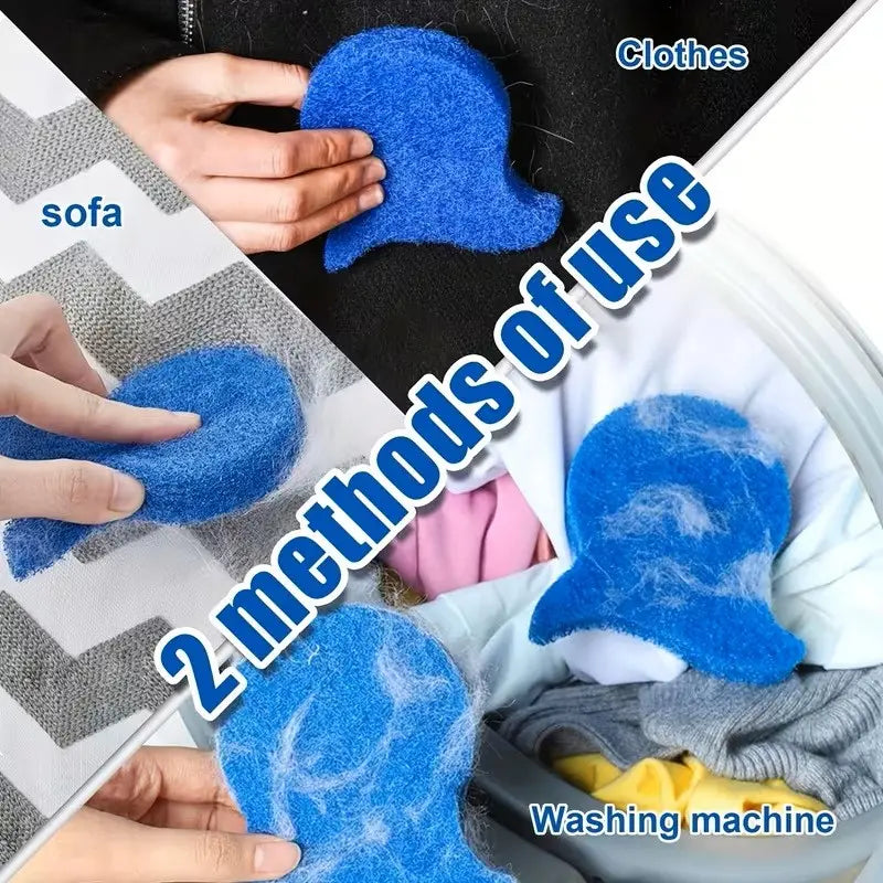 10 PCS Unscented Reusable Deshedding Laundry Balls & Discs