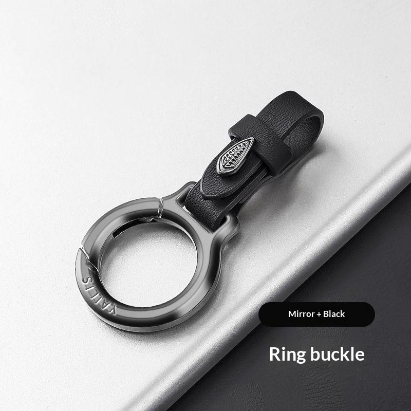 Durable Zinc Alloy Universal Aesthetic Keychain with Leather Strap