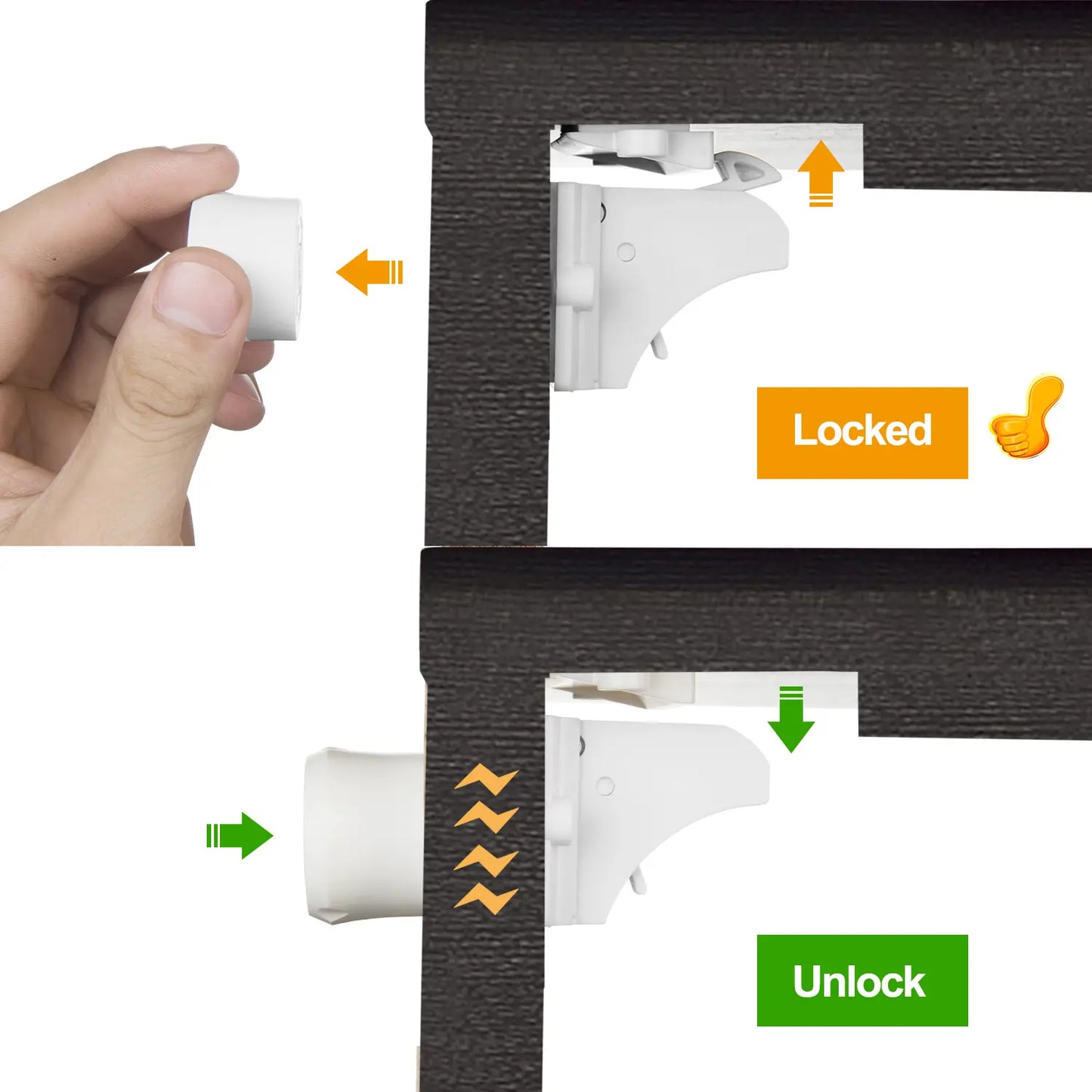 Baby Proofing Magnetic Cabinet Locks