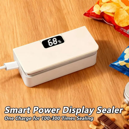 Magnetic Mini Bag Sealer – USB-C Rechargeable Snack Sealer with One-Touch Operation