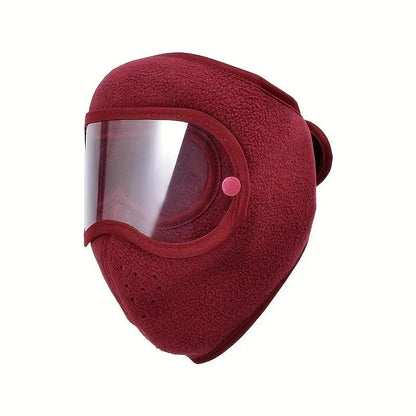 Unisex Winter Face Mask with Removable Goggles