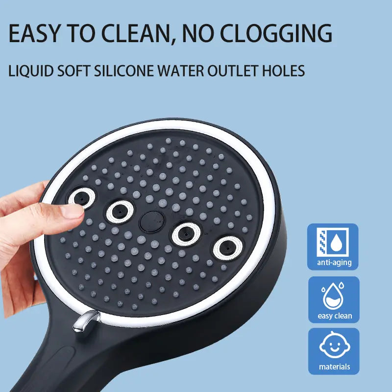 Powerful 6-Mode Handheld Shower Head High Pressure Water Spray