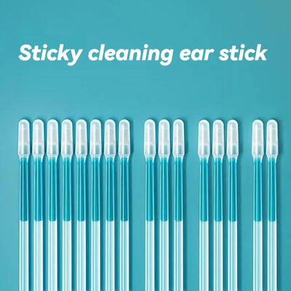 48Pack Reusable Ear Cleaner Sticky Pick Silicone Earwax Remover