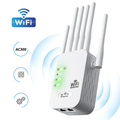 Remote 6 Antennas 2.4GHz WiFi Extender Signal Booster